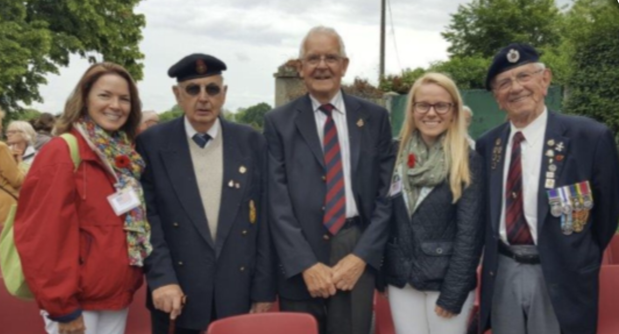 Ashley Mae Conard at the 75th D-Day Commemoration ceremony in Normandy, France, 2019